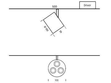 GOT PROJECTOR CLICK - LED track-Light by ONOK Lighting - view 3